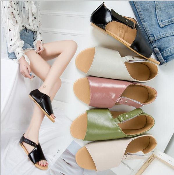 spring/summer 2021 rome buckle flat lady's fish toe women sandal sandals, Black
spring/summer 2021 rome buckle flat lady's fish toe women sandal sandals, Black