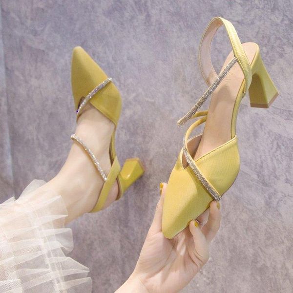 sandals beige heeled shoes closed toe slip-on loafers summer women's shallow mouth black rhinestone elastic band clear pointed 2
sandals beige heeled shoes closed toe slip-on loafers summer women's shallow mouth black rhinestone elastic band clear pointed 2