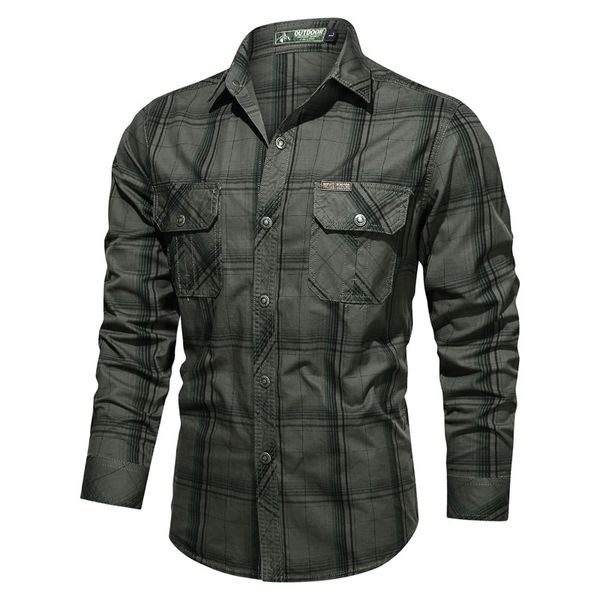 men's casual shirts spring autumn 100% cotton of men's casual plaid shirt oversized military goal army long sleeve shirts, White;black
men's casual shirts spring autumn 100% cotton of men's casual plaid shirt oversized military goal army long sleeve shirts, White;black