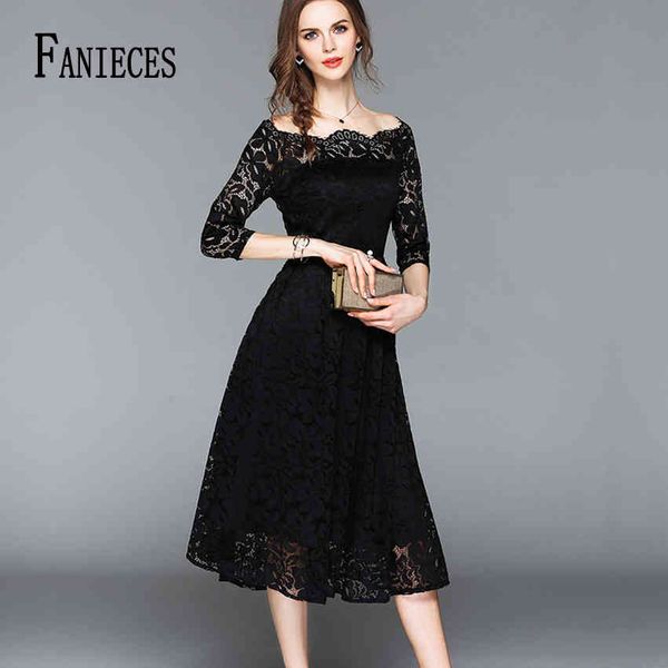 spring women a-line lace dress fashion blue black hollow out slim elegant party dresses vintage summer long plus size 210520, Black;gray
spring women a-line lace dress fashion blue black hollow out slim elegant party dresses vintage summer long plus size 210520, Black;gray