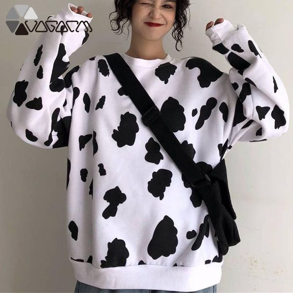 women's hoodies & sweatshirts sweatshirt oversize autumn winter cow milk print loose long sleeve harajuku female streetwear clothes sud, Black
women's hoodies & sweatshirts sweatshirt oversize autumn winter cow milk print loose long sleeve harajuku female streetwear clothes sud, Black