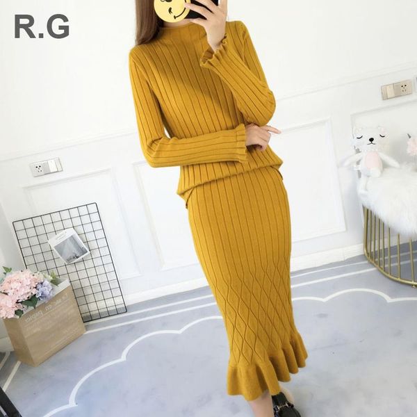 women's suits & blazers rg women 2 pieces sweater dress set knitting business office work wear ruffle hem skirt elegant autumn winter, White;black
women's suits & blazers rg women 2 pieces sweater dress set knitting business office work wear ruffle hem skirt elegant autumn winter, White;black