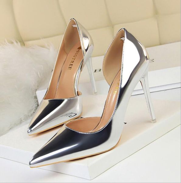 women pumps high heels metal patent leather party shoes women shoes heels .5cm stiletto comfort high heels platform, Black
women pumps high heels metal patent leather party shoes women shoes heels .5cm stiletto comfort high heels platform, Black