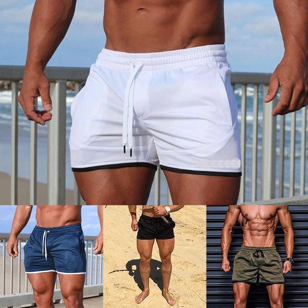 men summer gym sports fitness bodybuilding beach shorts casual jogger running workout short pants men's, White;black
men summer gym sports fitness bodybuilding beach shorts casual jogger running workout short pants men's, White;black