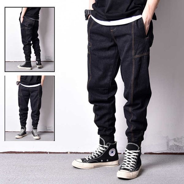 japanese style vintage fashion men jeans slim fit spliced designer raw denim cargo pants streetwear hip hop joggers 5eak, Blue
japanese style vintage fashion men jeans slim fit spliced designer raw denim cargo pants streetwear hip hop joggers 5eak, Blue