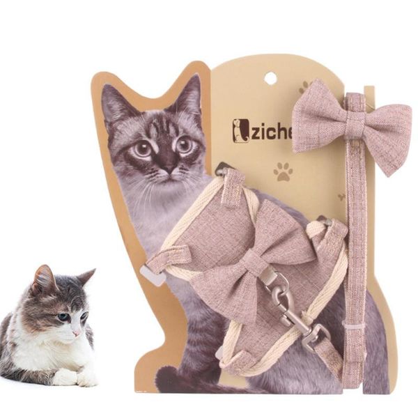 bowtie cat leashes pet halter collar harness leash adjustable nylon pets traction rope puppy kitten walking chest back strap collars & leads
bowtie cat leashes pet halter collar harness leash adjustable nylon pets traction rope puppy kitten walking chest back strap collars & leads