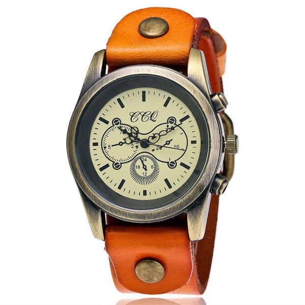 wristwatches geneva vintage mens wrist watch orange genuine cowhide strap simple copper dial men quartz for women zegarek reloj hombre, Slivery;brown
wristwatches geneva vintage mens wrist watch orange genuine cowhide strap simple copper dial men quartz for women zegarek reloj hombre, Slivery;brown