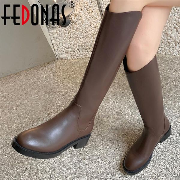 boots fedonas metal decoration back zipper women knee-high autumn winter fashion concise genuine leather shoes woman, Black
boots fedonas metal decoration back zipper women knee-high autumn winter fashion concise genuine leather shoes woman, Black