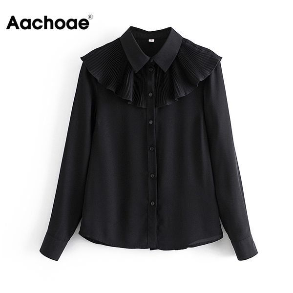 chic ruffles black blouse women long sleeve lady elegant shirts turn down collar solid spring autumn blusas mujer, Black;white
chic ruffles black blouse women long sleeve lady elegant shirts turn down collar solid spring autumn blusas mujer, Black;white