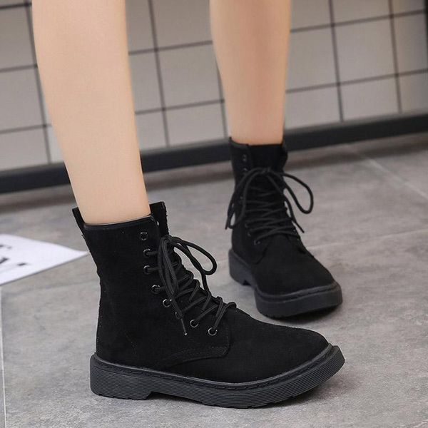 boots warm autumn winter shoes women 2021 fashion solid color plush flat heel ankle lace up casual female, Black
boots warm autumn winter shoes women 2021 fashion solid color plush flat heel ankle lace up casual female, Black