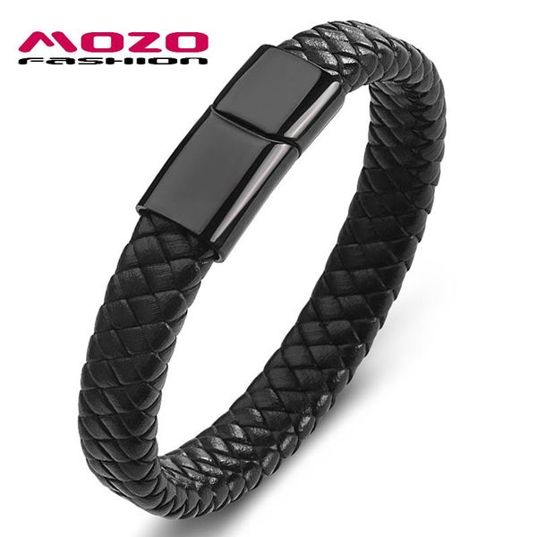 charm bracelets mozo fashion 2021 classic style men leather bracelet simple black neutral accessories hand-woven jewelry gifts ps2156, Golden;silver
charm bracelets mozo fashion 2021 classic style men leather bracelet simple black neutral accessories hand-woven jewelry gifts ps2156, Golden;silver