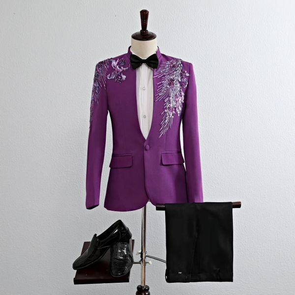 male blue double-side 3d crystal embroidery flowers stage singer suits costume nightclub bar wedding blazer with pants men's & blazers, White;black
male blue double-side 3d crystal embroidery flowers stage singer suits costume nightclub bar wedding blazer with pants men's & blazers, White;black