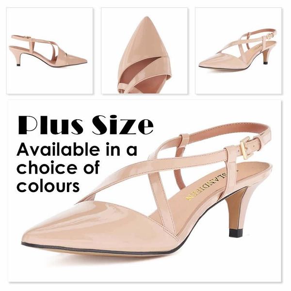 women's 5cm pointed toe cross strap buckle sandals slingback pumps high heels party wedding dress comfortable shoes, Black
women's 5cm pointed toe cross strap buckle sandals slingback pumps high heels party wedding dress comfortable shoes, Black