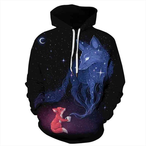 men's hoodies & sweatshirts galaxy space 3d hooded with cap men women outwear tracksuit loose clothing casual pullover aqf2, Black
men's hoodies & sweatshirts galaxy space 3d hooded with cap men women outwear tracksuit loose clothing casual pullover aqf2, Black