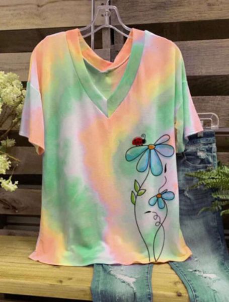 casual dresses summer sell through women's tie dye printing v-neck short sve t-shirt, Black;gray
casual dresses summer sell through women's tie dye printing v-neck short sve t-shirt, Black;gray