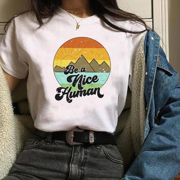 graphic mountain cartoon vacation camper women cute 90s print clothes tees female t shirt womens, White
graphic mountain cartoon vacation camper women cute 90s print clothes tees female t shirt womens, White