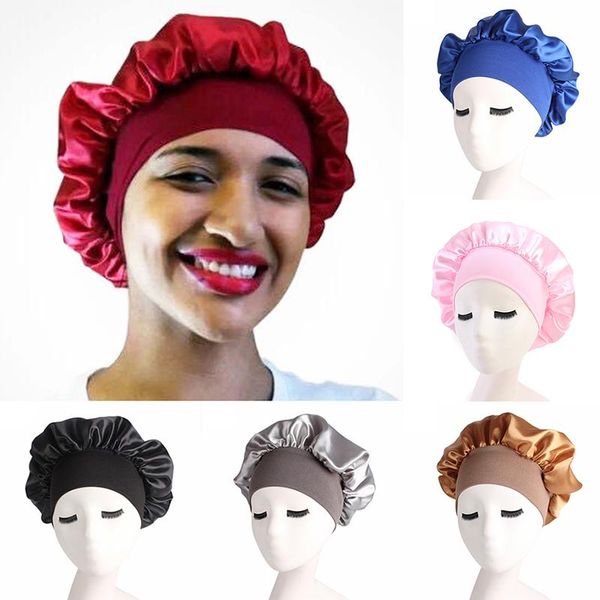 sleeping hat high elastic pure color 1pcs wide brim hair care bonnet night sleep cap polyester nice gift party favor
sleeping hat high elastic pure color 1pcs wide brim hair care bonnet night sleep cap polyester nice gift party favor