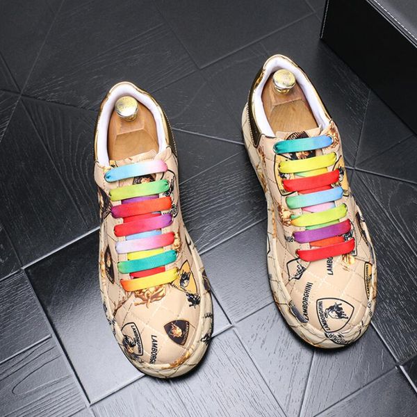 european boots hip hop designer graffiti men's casual shoes luxury punk sneakers thick bottom platform loafers zapatillas hombre b37, Black
european boots hip hop designer graffiti men's casual shoes luxury punk sneakers thick bottom platform loafers zapatillas hombre b37, Black