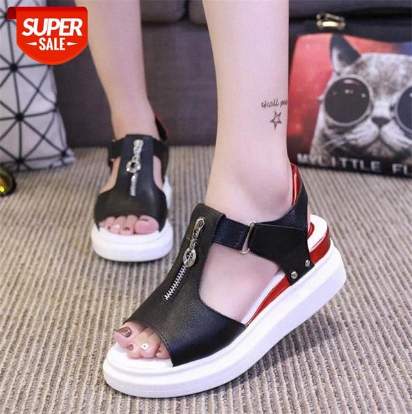 2019 summer women sandals platform open toe hook loop flat zipper wedge high heels peep mixed colors pumps #ml2b, Black
2019 summer women sandals platform open toe hook loop flat zipper wedge high heels peep mixed colors pumps #ml2b, Black
