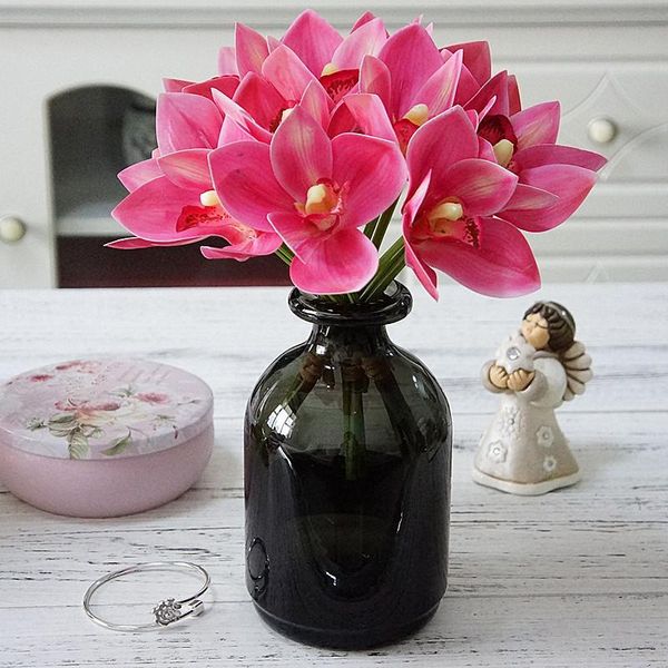 decorative flowers & wreaths handwritten 4 head film cymbidium simulation multi-head orchid bouquet artificial silk flower pography wedding
decorative flowers & wreaths handwritten 4 head film cymbidium simulation multi-head orchid bouquet artificial silk flower pography wedding