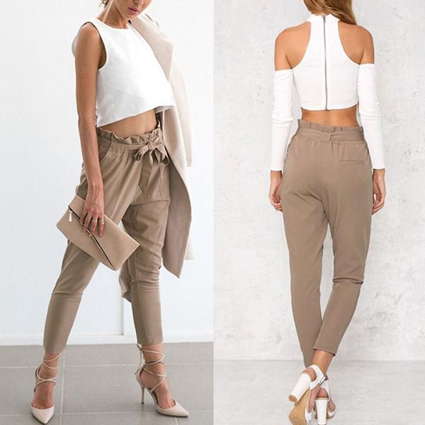 women's leggings women skinny pants high waist stretch slim pencil trousers bottom clothes, Black
women's leggings women skinny pants high waist stretch slim pencil trousers bottom clothes, Black