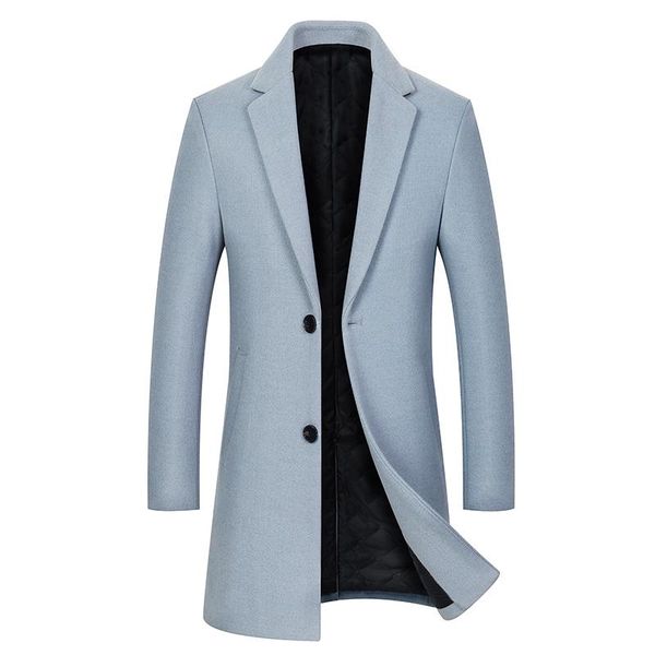 men's wool & blends winter coats autumn solid color fashion men long trench smart casual fit business outerwear male, Black
men's wool & blends winter coats autumn solid color fashion men long trench smart casual fit business outerwear male, Black