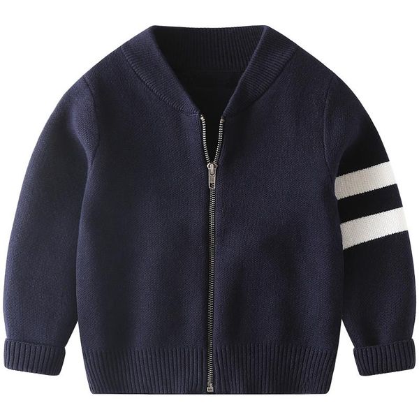 2-9 years kids boys knitted cardigan cotton navy zipper sweater striped children spring autumn outerwear toddler knitwear, Blue
2-9 years kids boys knitted cardigan cotton navy zipper sweater striped children spring autumn outerwear toddler knitwear, Blue