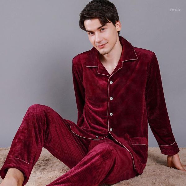 pyjamas men autumn winter men's gold velvet cardigan lapel home brand pajamas long sleeve suit pyjama homme sleepwear, Black;brown
pyjamas men autumn winter men's gold velvet cardigan lapel home brand pajamas long sleeve suit pyjama homme sleepwear, Black;brown