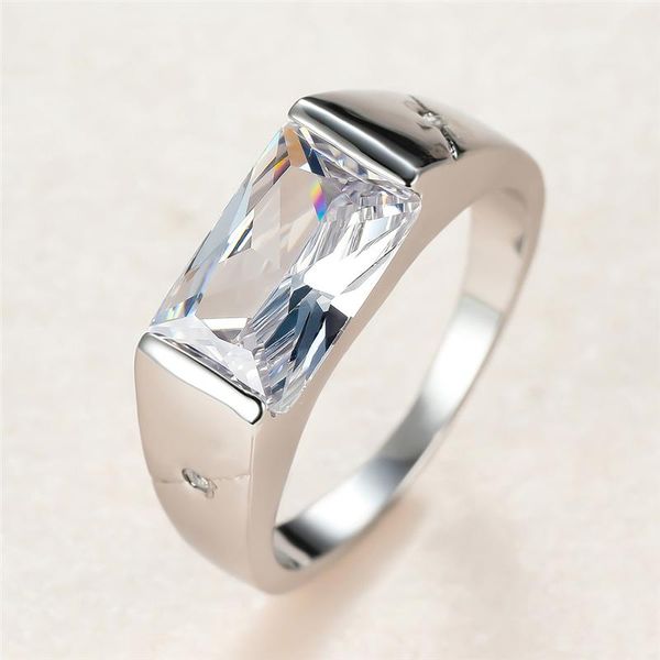 vintage male female white crystal ring charm silver color thin wedding rings for women men classic square zircon engagement, Slivery;golden
vintage male female white crystal ring charm silver color thin wedding rings for women men classic square zircon engagement, Slivery;golden