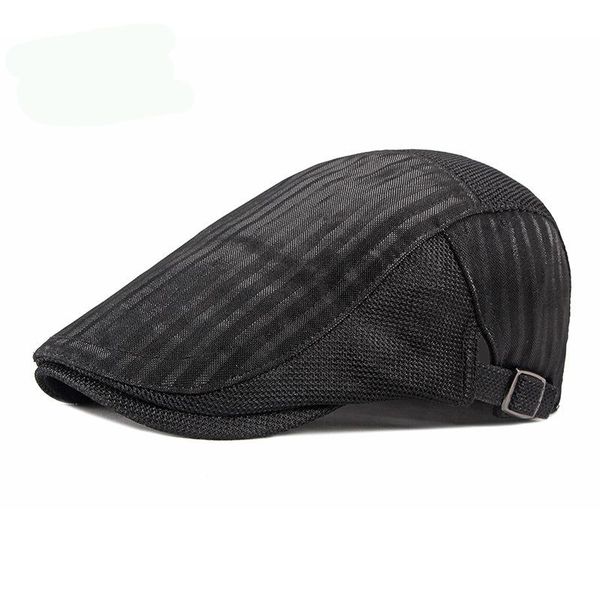 berets summer mesh hats for men breathable herringbone flat peaked caps women golf driving net sun cap sboy hat adjustable, Blue;gray
berets summer mesh hats for men breathable herringbone flat peaked caps women golf driving net sun cap sboy hat adjustable, Blue;gray