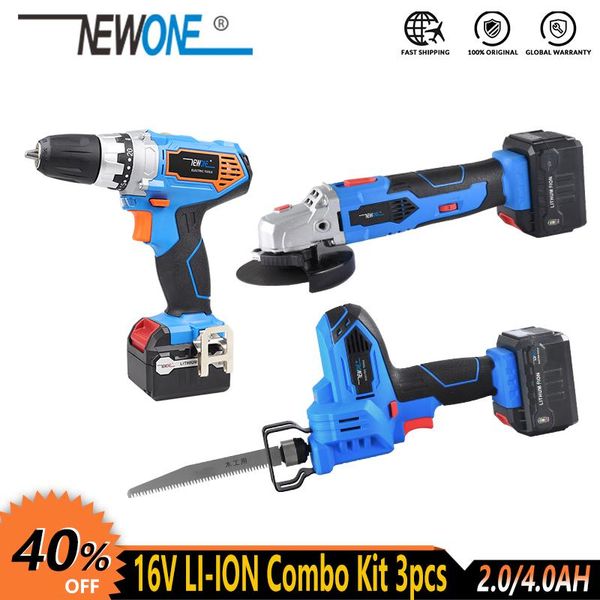 professiona electric drills 16v lithium cordless power tool dill/driver & angle grinder reciprocating saw 3 tools combo kit with 2x 4.0ah ba
professiona electric drills 16v lithium cordless power tool dill/driver & angle grinder reciprocating saw 3 tools combo kit with 2x 4.0ah ba