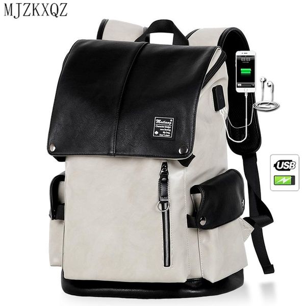 backpack mjzkxqz men usb charging 15.6" lappu leather backpacks for teenage boys waterproof travel bag rucksack mochila sac
backpack mjzkxqz men usb charging 15.6" lappu leather backpacks for teenage boys waterproof travel bag rucksack mochila sac