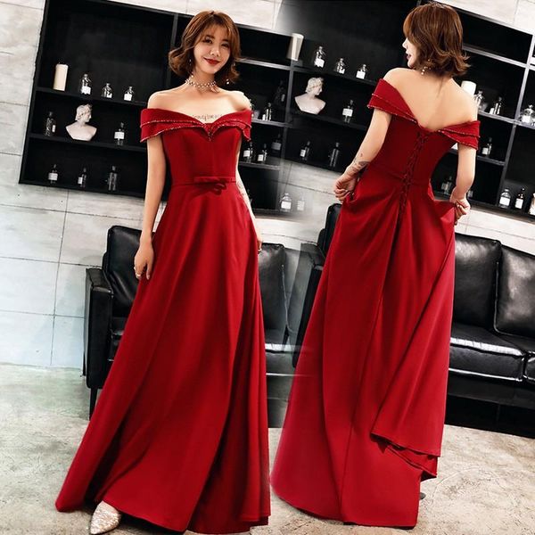 ethnic clothing elegant slash neck bride wedding dress slim long evening party temperament celebrity banquet prom xs-3xl, Red
ethnic clothing elegant slash neck bride wedding dress slim long evening party temperament celebrity banquet prom xs-3xl, Red