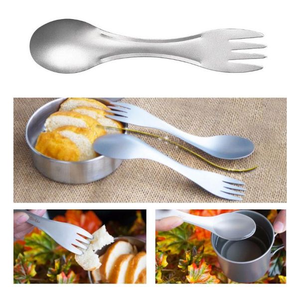 camp kitchen 3-in-1 titanium spork flatware for outdoor camping hiking picnic tableware
camp kitchen 3-in-1 titanium spork flatware for outdoor camping hiking picnic tableware