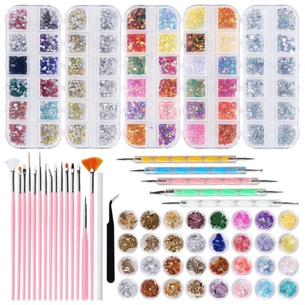 diamond nails crystal gold-plated art tool color sequins and nail sets diy brush set1
diamond nails crystal gold-plated art tool color sequins and nail sets diy brush set1