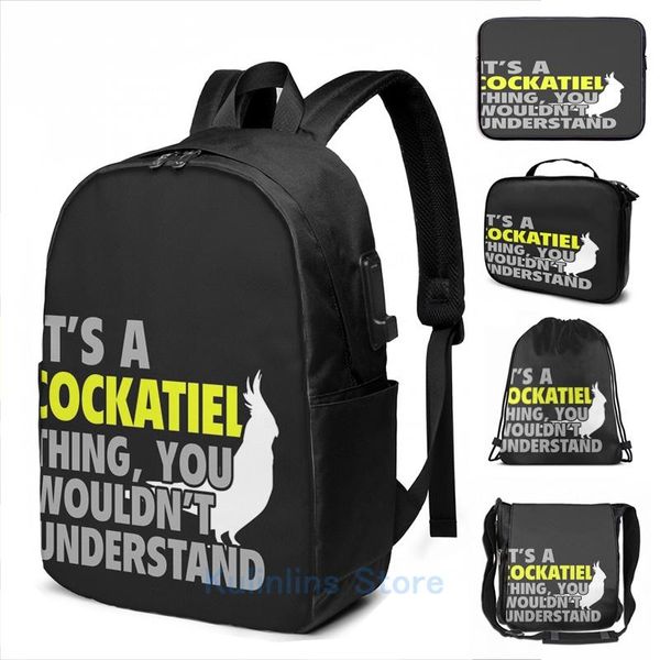backpack funny graphic print its a cockatiel thing you wouldnt understand usb charge men school bags women bag travel laptop
backpack funny graphic print its a cockatiel thing you wouldnt understand usb charge men school bags women bag travel laptop