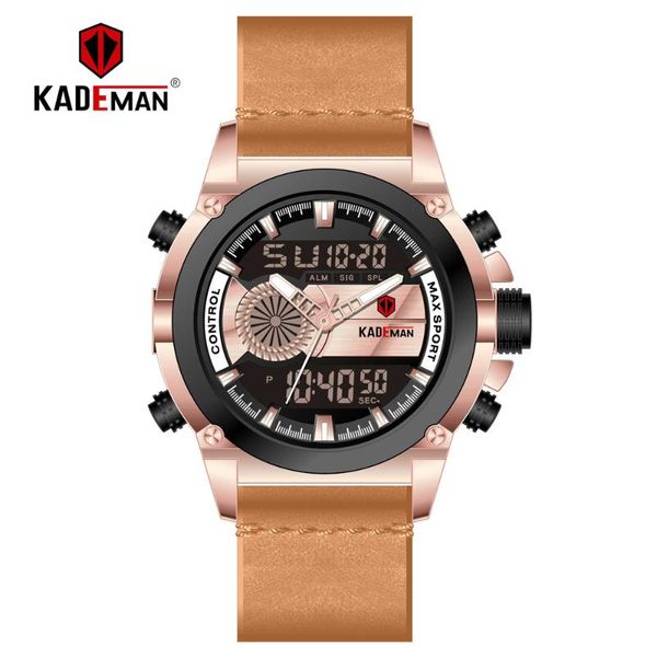 wristwatches kademan men sport led digital watches luxury brand dual display wristwatch military man automatic fashion waterproof clock, Slivery;brown
wristwatches kademan men sport led digital watches luxury brand dual display wristwatch military man automatic fashion waterproof clock, Slivery;brown