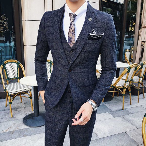 men's suits & blazers classic british style chess three garments suit fall and winter male fashion boutique dress wedding i333, White;black
men's suits & blazers classic british style chess three garments suit fall and winter male fashion boutique dress wedding i333, White;black
