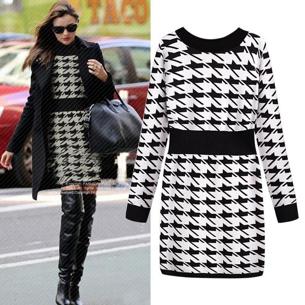 casual dresses xl-5xl plus size women 2021 autumn houndstooth print elegant dress vestidos winter female clothing big yards, Black;gray
casual dresses xl-5xl plus size women 2021 autumn houndstooth print elegant dress vestidos winter female clothing big yards, Black;gray