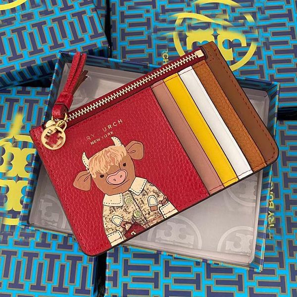 card holders genuine arrival 2021 animal bull printing with zipper red soft leather coins pocket wallet bag for women high quality, Brown;gray
card holders genuine arrival 2021 animal bull printing with zipper red soft leather coins pocket wallet bag for women high quality, Brown;gray