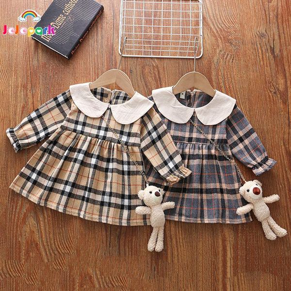 girl's dresses plaid doll collar kids dress with bear long sleeve girls for autumn spring toddler girl fall clothes, Red;yellow
girl's dresses plaid doll collar kids dress with bear long sleeve girls for autumn spring toddler girl fall clothes, Red;yellow