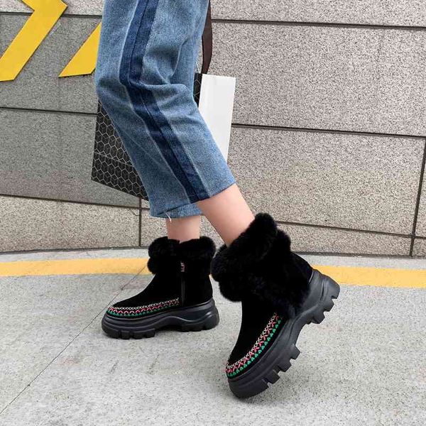 boots zvq winter warm snow outside comfortable high heels platform round toe cow suede zip women shoes drop jzpt, Black
boots zvq winter warm snow outside comfortable high heels platform round toe cow suede zip women shoes drop jzpt, Black