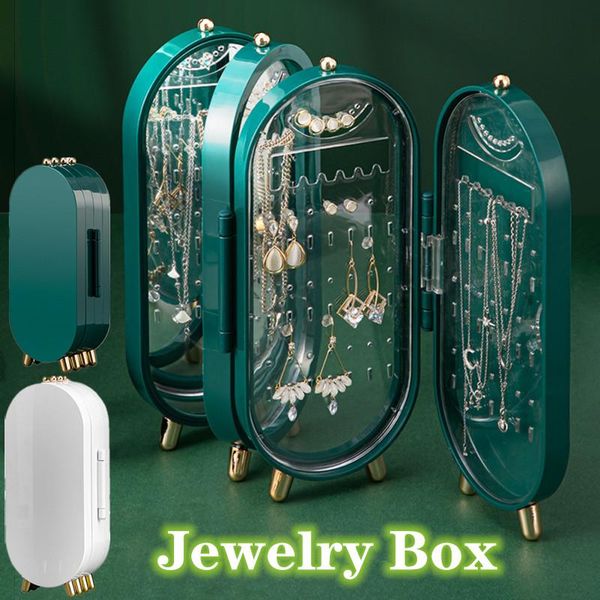 cosmetic bags & cases 2021 jewelry package box women fold earrings rings necklaces dustproof multilayer stand pu leather organizer
cosmetic bags & cases 2021 jewelry package box women fold earrings rings necklaces dustproof multilayer stand pu leather organizer