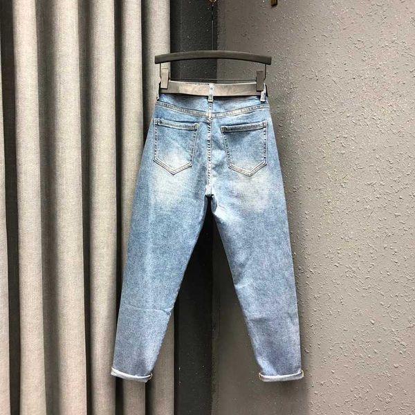 women's jeans slightly elastic mujer patchwork pants women large size denim patch harlan cuff pencil femme woman ptkr, Blue
women's jeans slightly elastic mujer patchwork pants women large size denim patch harlan cuff pencil femme woman ptkr, Blue