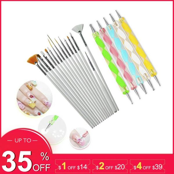 nail art kits 20 pcs/set design set dotting pen drawing varnish gel polish brush for manicure tools nails
nail art kits 20 pcs/set design set dotting pen drawing varnish gel polish brush for manicure tools nails