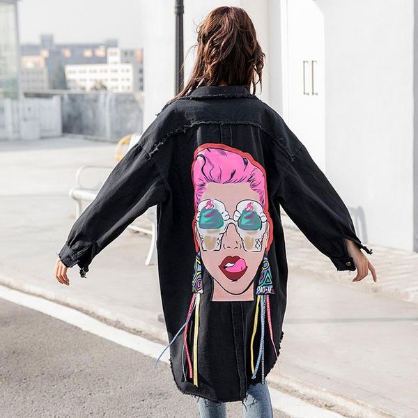 women's trench coats 2021 spring long cowboy loose single breasted coat woman windbreaker pattern korean print turn-down collar, Tan;black
women's trench coats 2021 spring long cowboy loose single breasted coat woman windbreaker pattern korean print turn-down collar, Tan;black