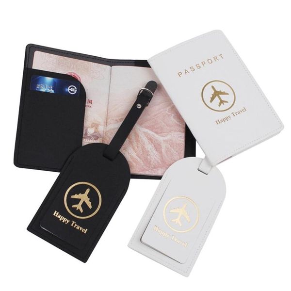 card holders portable travel pu leather passport case holder with luggage tags protector cover for women men couples, Brown;gray
card holders portable travel pu leather passport case holder with luggage tags protector cover for women men couples, Brown;gray