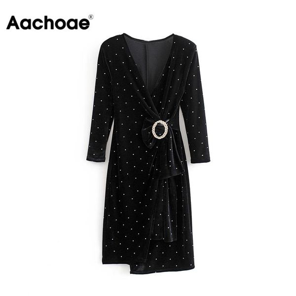 women elegant v ne dot dress diamonds bla color mini dresses three quarter sleeve party dress lady vestido de festa, Black;white
women elegant v ne dot dress diamonds bla color mini dresses three quarter sleeve party dress lady vestido de festa, Black;white