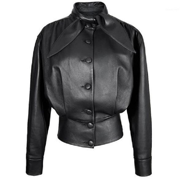 fashion autumn women leather jacket motorcycle women's pu slim female high imitation outwear & faux, Black
fashion autumn women leather jacket motorcycle women's pu slim female high imitation outwear & faux, Black