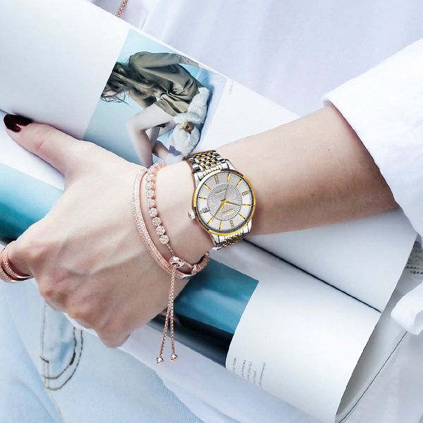 dom high grade business automatic mechanical watch women's waterproof japanese movement, Slivery;brown
dom high grade business automatic mechanical watch women's waterproof japanese movement, Slivery;brown